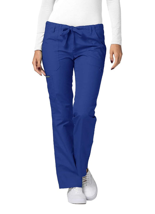 Royal Blue Adar Uniform Low-Rise Pants